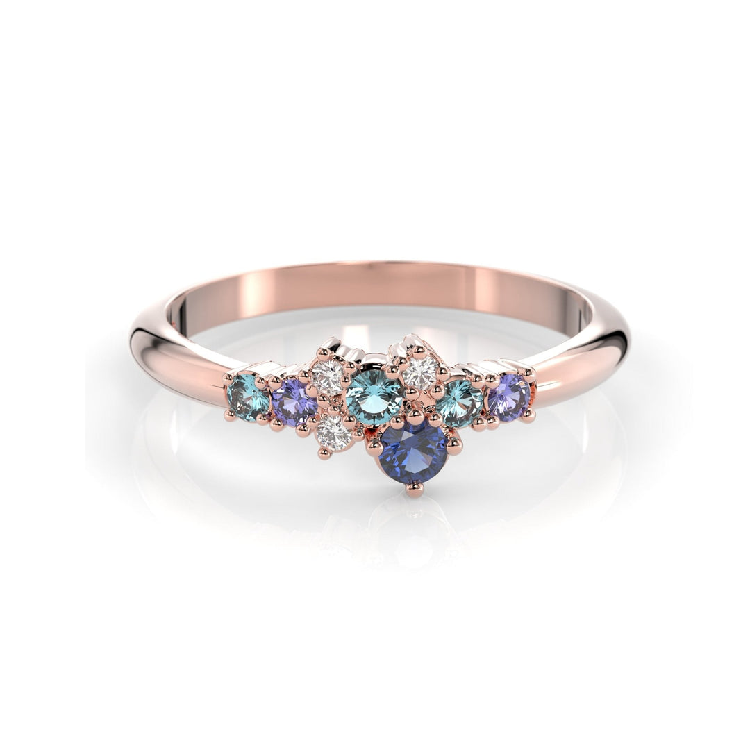 Nelly Blue sormus - 14k punakulta