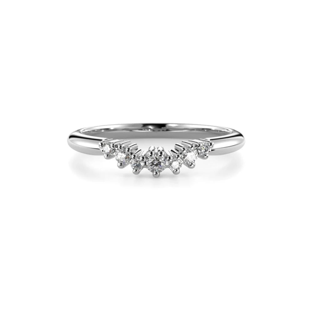 Festive Nelly Side 0,11 ct timanttisormus valkokulta – tuotekuva 2