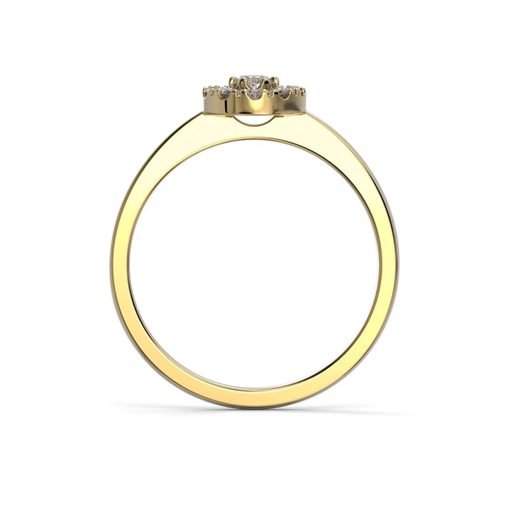 Festive Olivia 0,17 ct timanttisormus keltakulta – tuotekuva 3