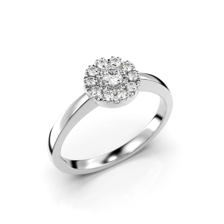 Festive Olivia 0,17 ct timanttisormus valkokulta – tuotekuva 1
