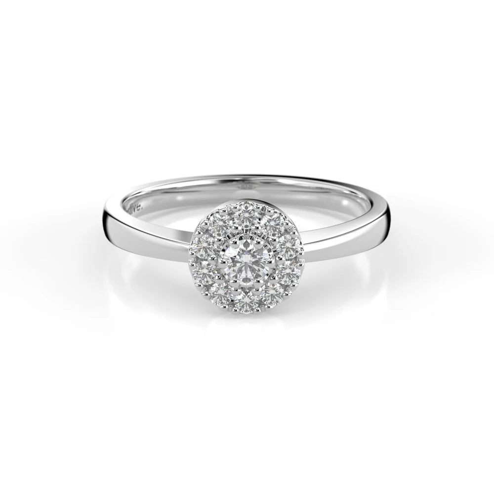 Festive Olivia 0,17 ct timanttisormus valkokulta – tuotekuva 2