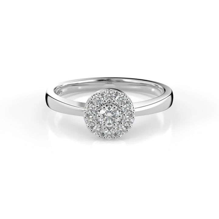 Festive Olivia 0,17 ct timanttisormus valkokulta – tuotekuva 2