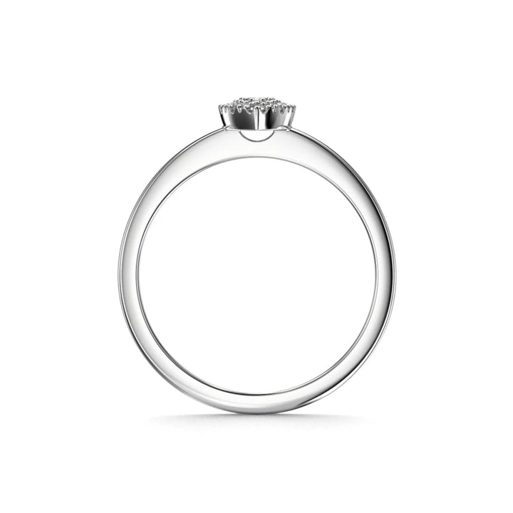 Festive Penelope 0,15 ct timanttisormus valkokulta – tuotekuva 3