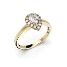 Festive Penelope 0,43 ct timanttisormus keltakulta