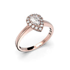 Festive Penelope 0,43 ct timanttisormus punakulta