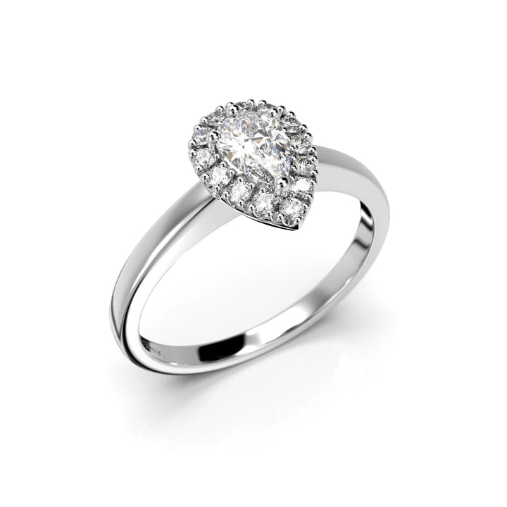 Festive Penelope 0,43 ct timanttisormus valkokulta – tuotekuva 1