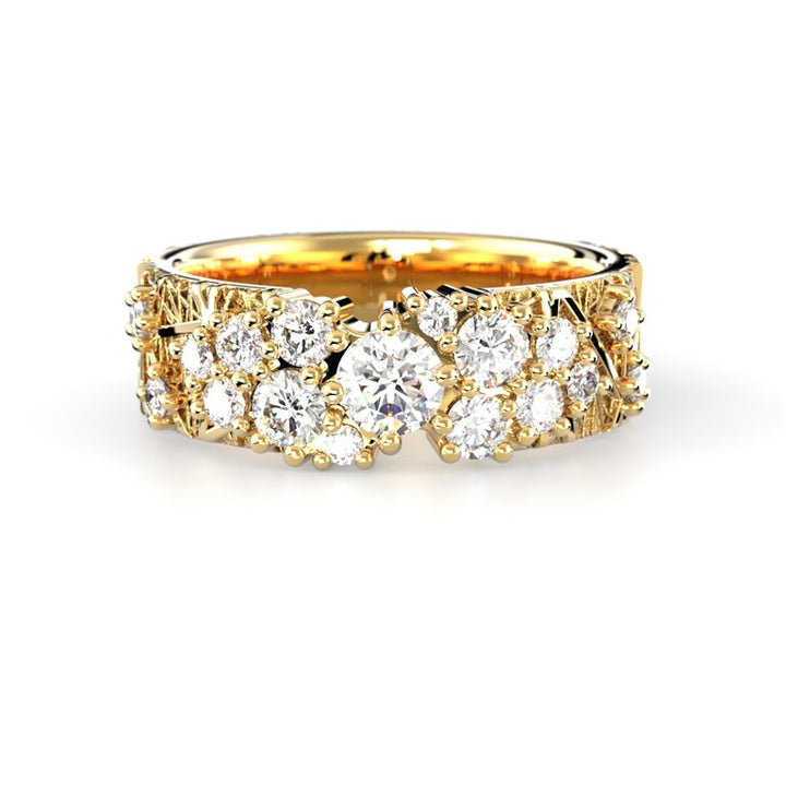 Festive Routa Rakka Grand 0,86 ct timanttisormus 663-086 keltakulta, etukuva