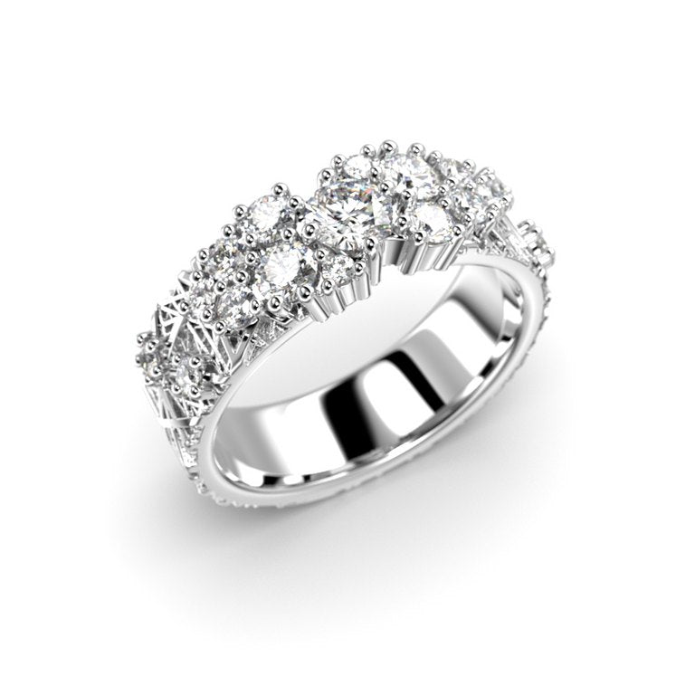 Festive Routa Rakka Grand 0,86 ct timanttisormus 663-086 valkokulta, viistokuva
