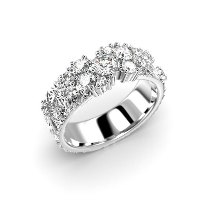 Festive Routa Rakka Grand 0,86 ct timanttisormus 663-086 valkokulta, viistokuva