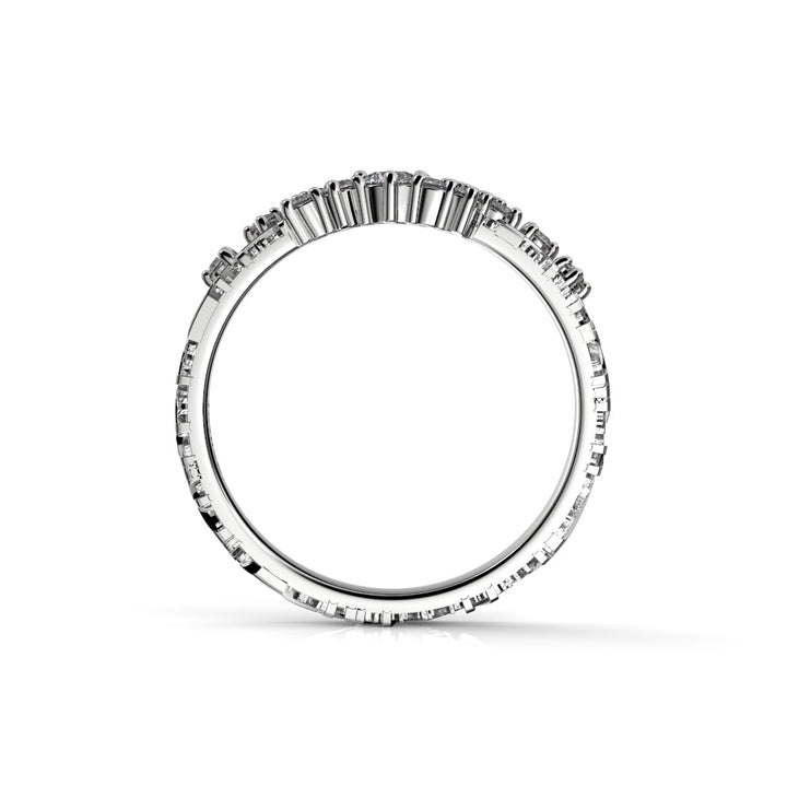 Festive Routa Rakka Kaita timanttisormus valkokulta 0,23 ct sormuksen profiili sivusta