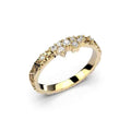 Festive Routa Rakka Sivu timanttisormus keltakulta 0,15 ct