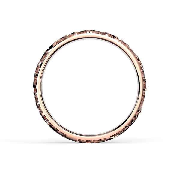 Festive Routa sormus 6,5 mm punakulta kuva sivusta