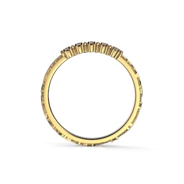 Festive Routa Tieva timanttisormus keltakulta 0,15 ct sormuksen profiili