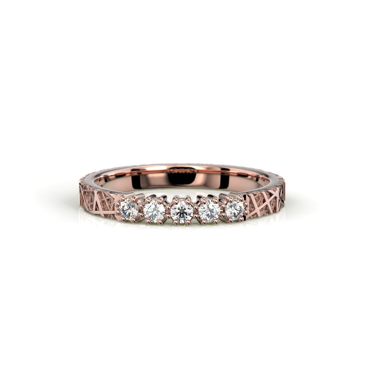 Festive Routa Tieva timanttisormus punakulta 0,15 ct timantit edestä