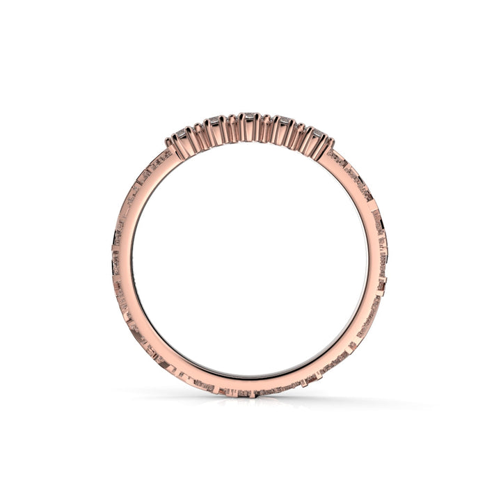 Festive Routa Tieva timanttisormus punakulta 0,15 ct sormuksen profiili