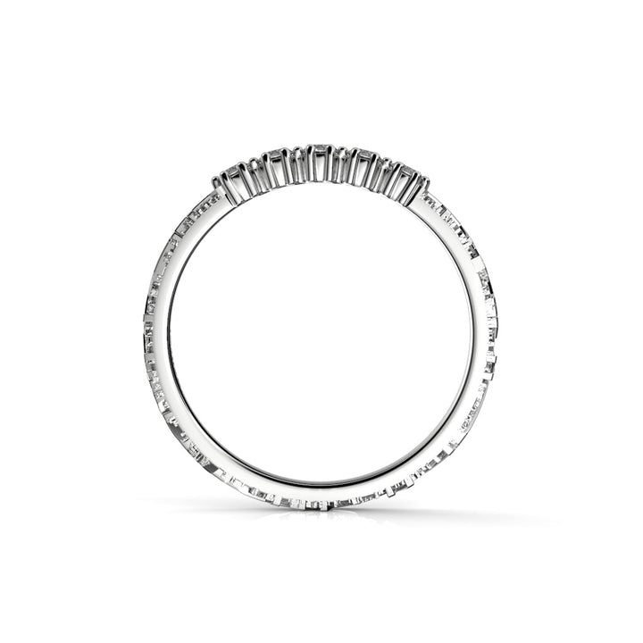 Festive Routa Tieva timanttisormus valkokulta 0,15 ct sormuksen profiili