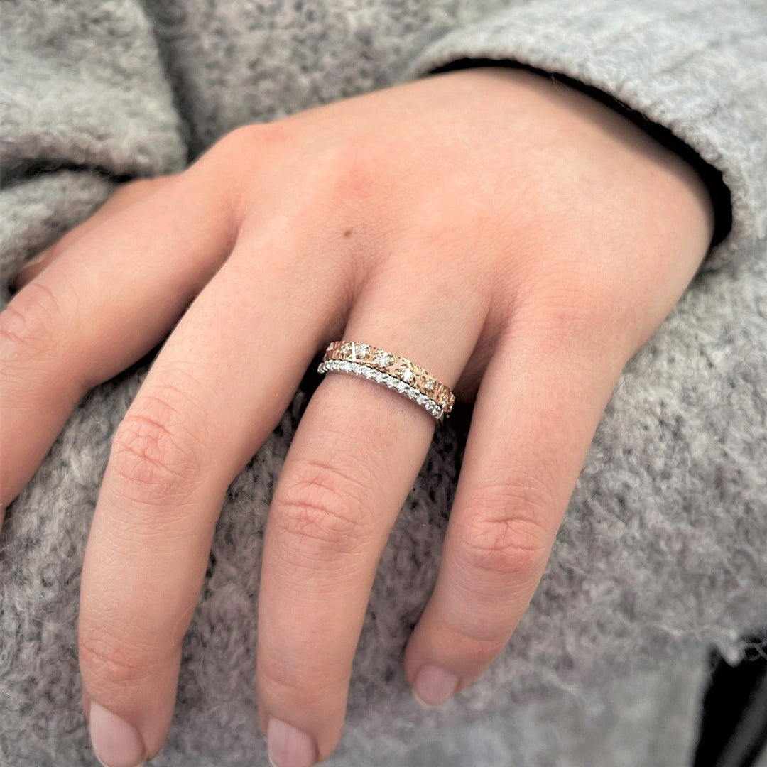 Routa Timanttisormus 3,0 mm/0,11 ct - 14k punakulta