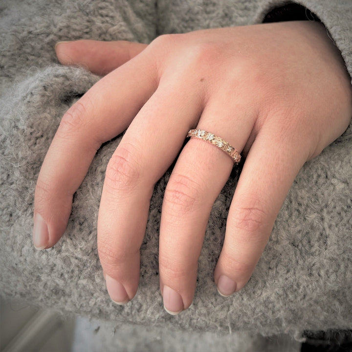Routa Timanttisormus 3,0 mm/0,11 ct - 14k punakulta