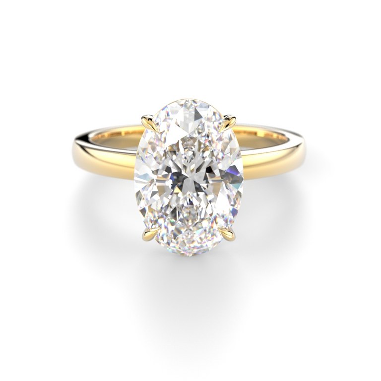 Festive Selena 3,00 ct laboratoriotimanttisormus 683-300 keltakulta, etukuva