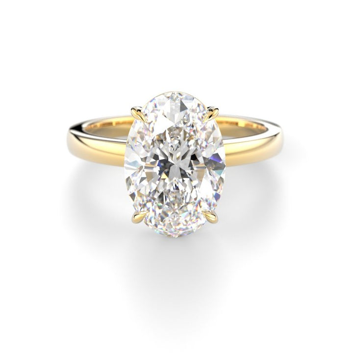 Festive Selena 3,00 ct laboratoriotimanttisormus 683-300 keltakulta, etukuva