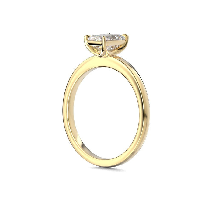 Festive Serena 1,00 ct timanttisormus keltakulta, sivukuva