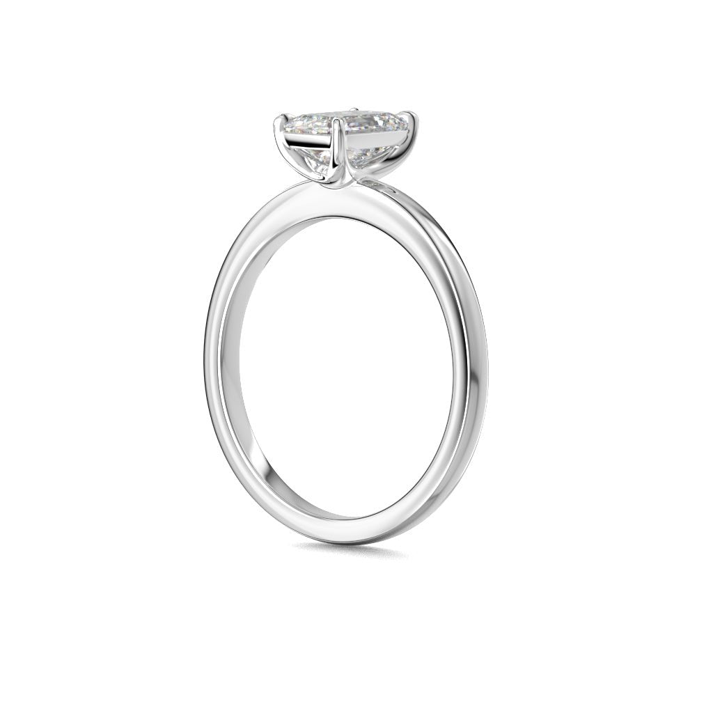 Festive Serena 1,00 ct timanttisormus valkokulta, sivukuva