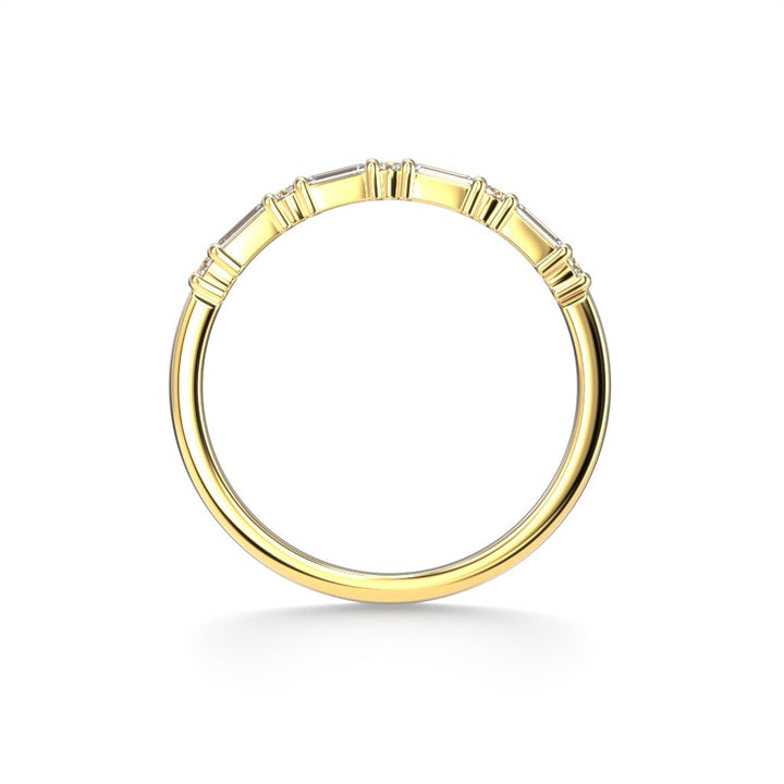 Festive Serena Band rivitimanttisormus 0,28 ct keltakulta sivulta