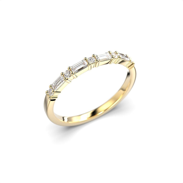 Festive Serena Band rivitimanttisormus 0,28 ct keltakulta