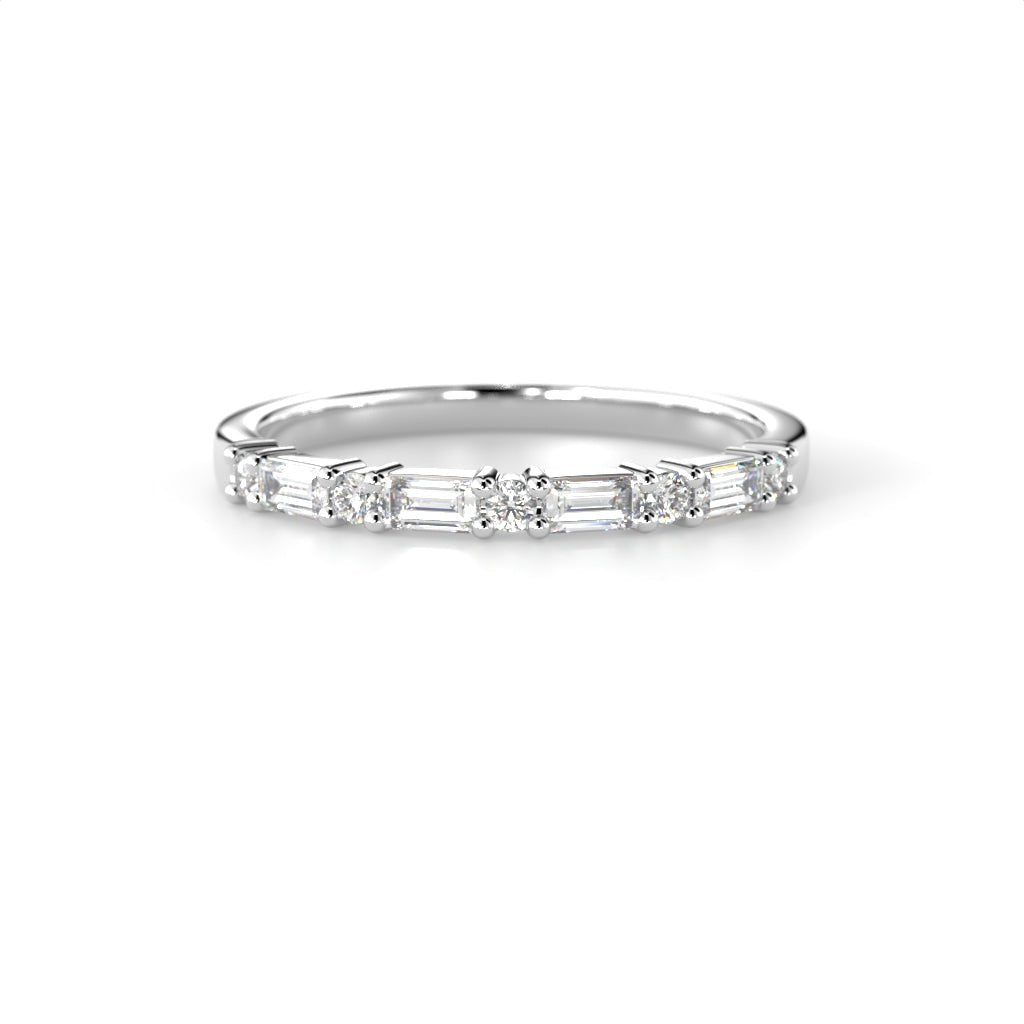 Festive Serena Band rivitimanttisormus 0,28 ct valkokulta edestä