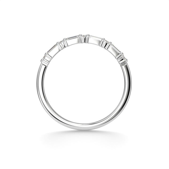 Festive Serena Band rivitimanttisormus 0,28 ct valkokulta sivulta