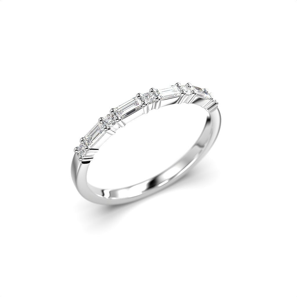 Festive Serena Band rivitimanttisormus 0,28 ct valkokulta