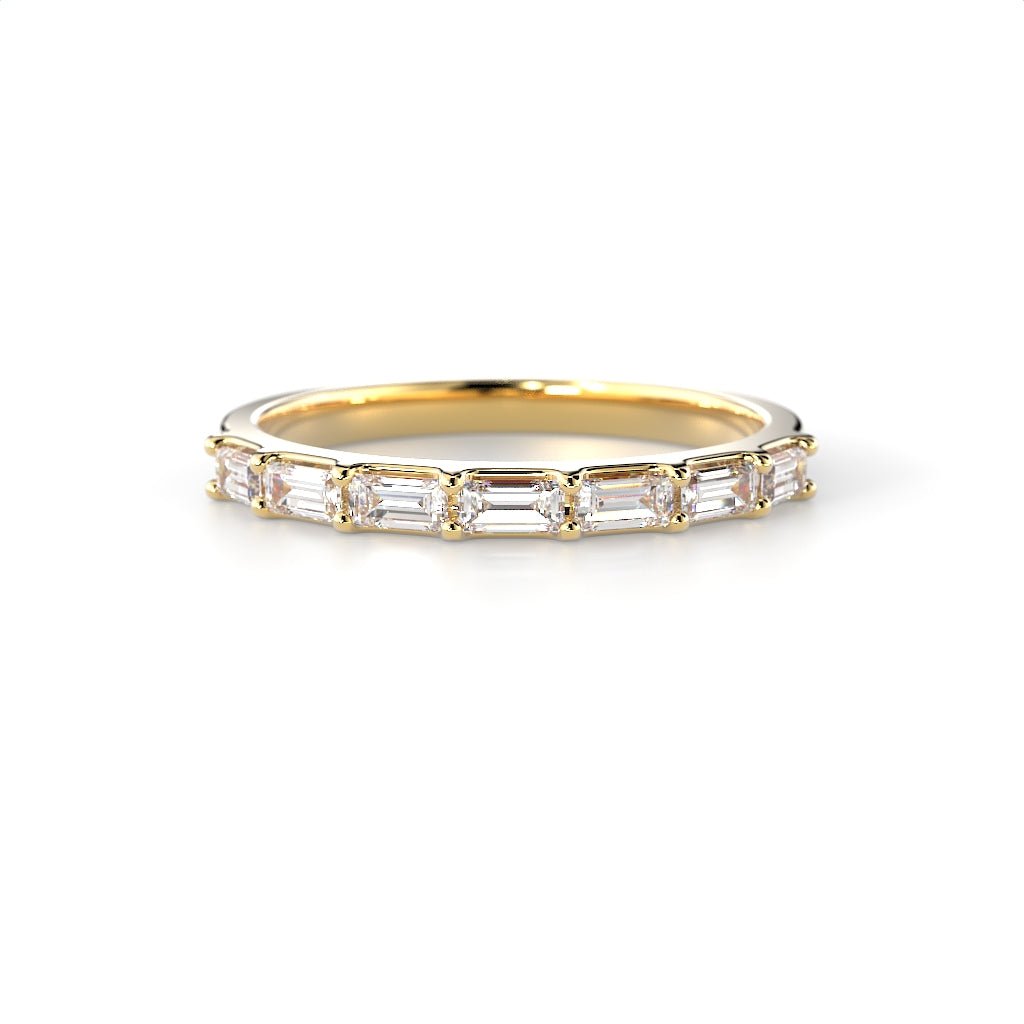 Festive Serena Band rivitimanttisormus 0,35 ct keltakulta edestä