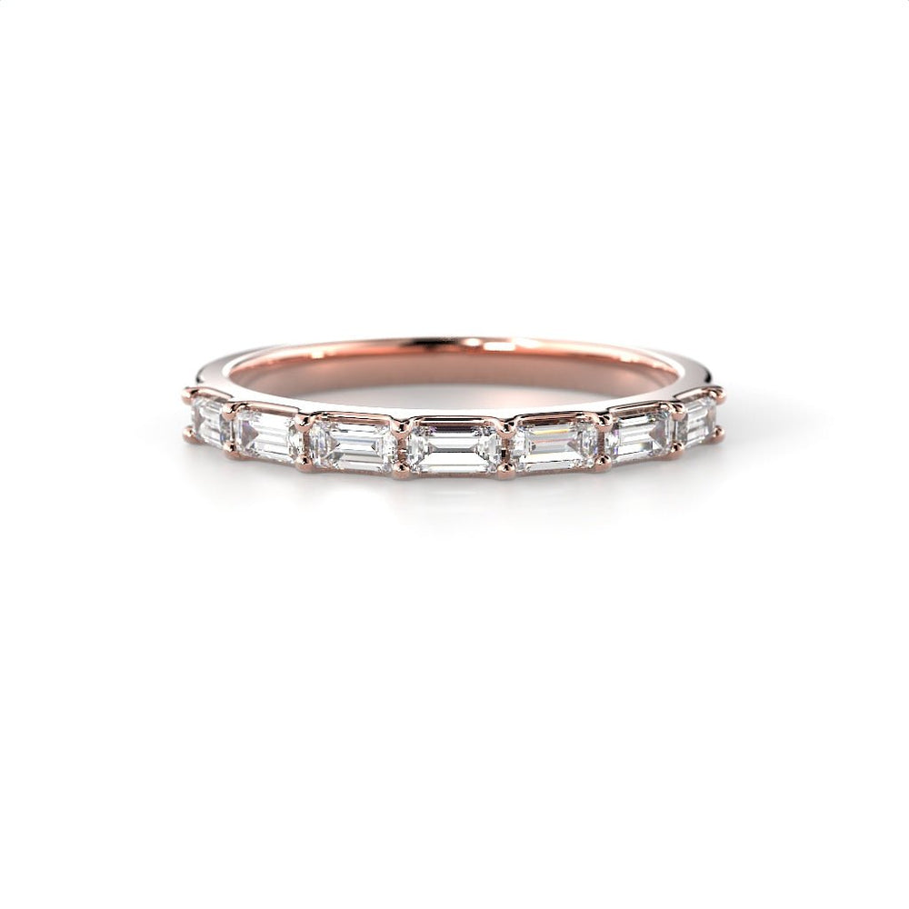 Festive Serena Band rivitimanttisormus 0,35 ct punakulta edestä
