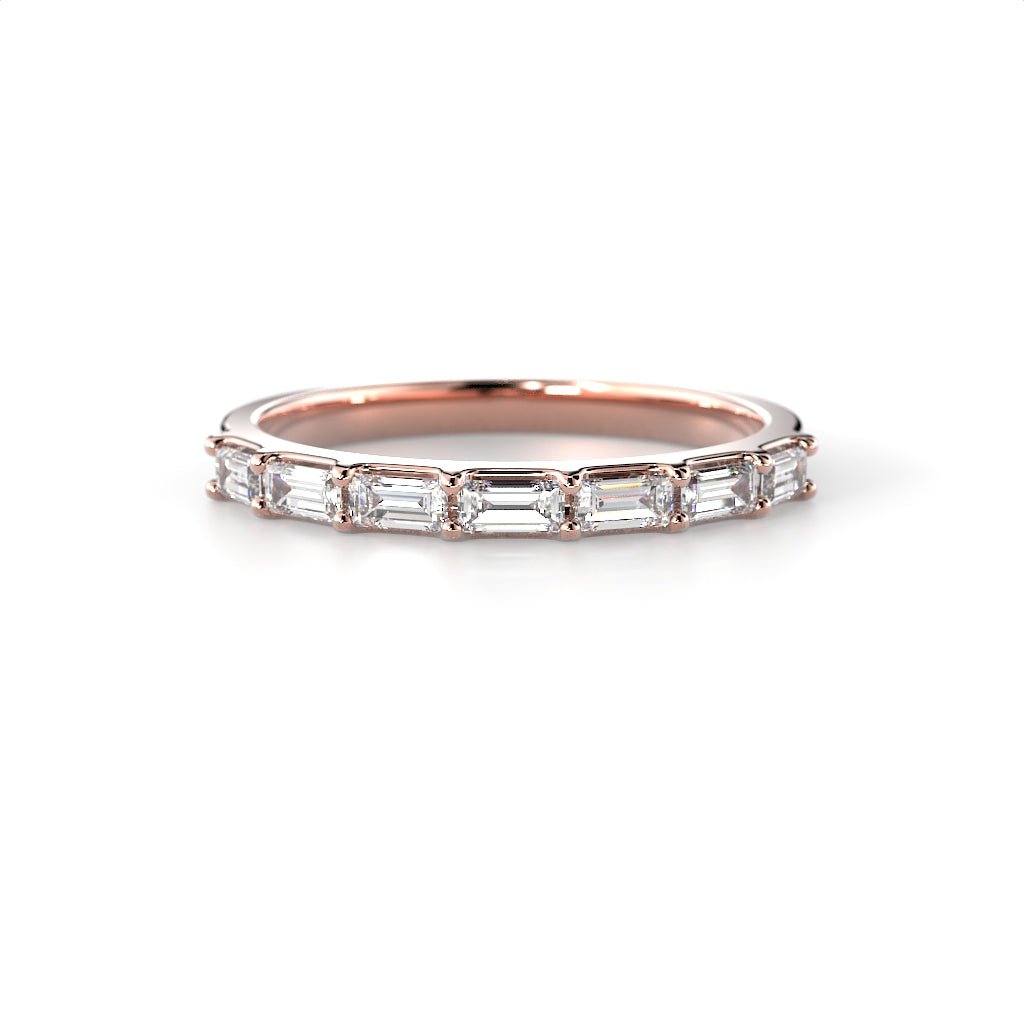 Festive Serena Band rivitimanttisormus 0,35 ct punakulta edestä