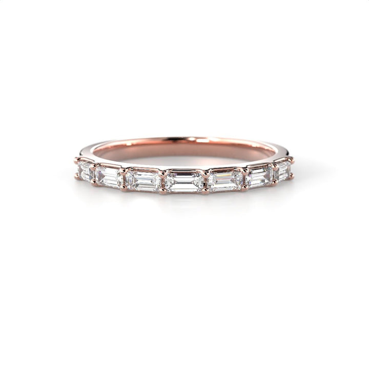 Festive Serena Band rivitimanttisormus 0,35 ct punakulta edestä