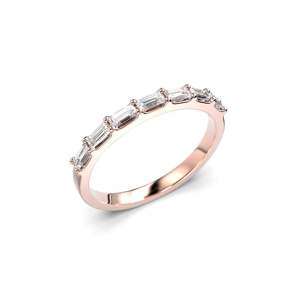 Festive Serena Band rivitimanttisormus 0,35 ct punakulta