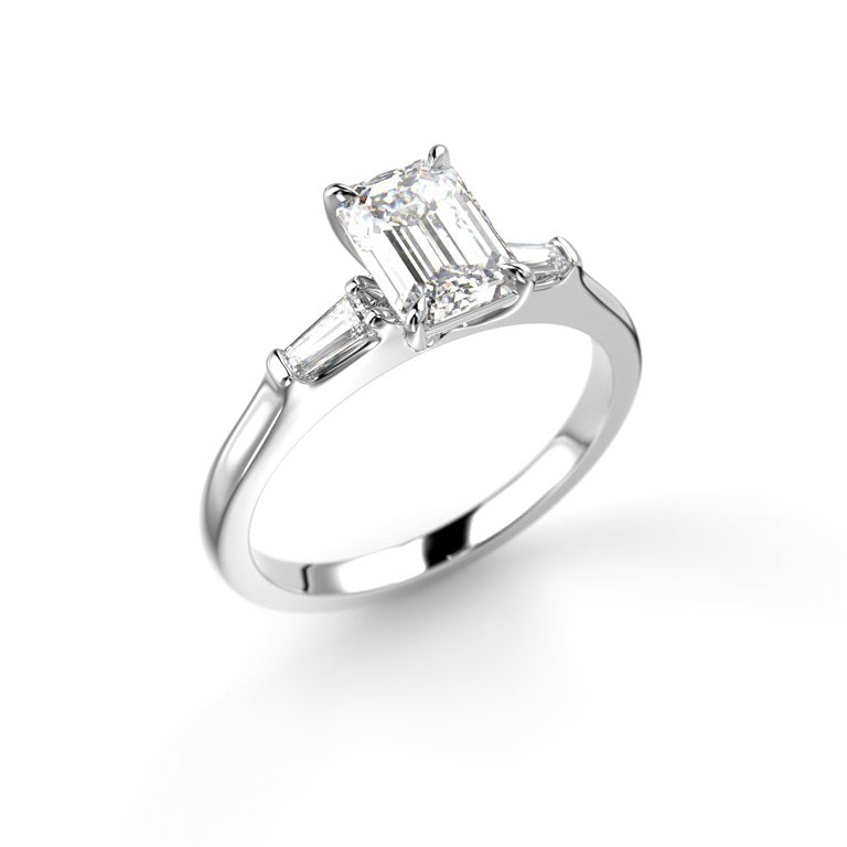 Festive Serena Trilogy 1,20 ct timanttisormus 757-120 valkokulta, viistokuva