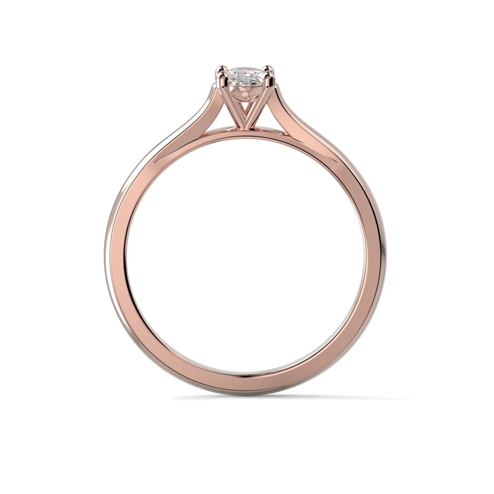 Festive Sesilia 0,30 ct timanttisormus punakulta – tuotekuva 4