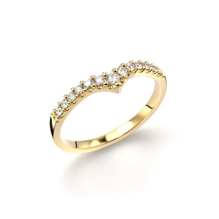 Festive Juliette Side 0,15ct timanttisormus keltakulta 731-015 – tuotekuva
