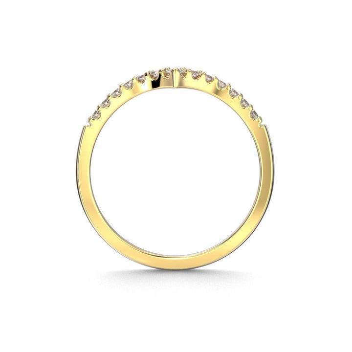 Festive Juliette Side 0,15ct timanttisormus keltakulta 731-015 – tuotekuva 3