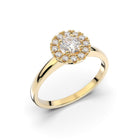 Festive Isabella 0,42 ct timanttisormus keltakulta 594-042