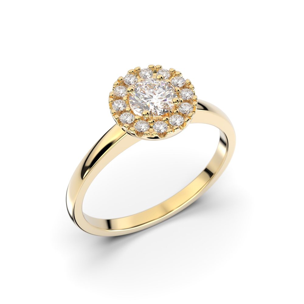 Festive Isabella 0,42 ct timanttisormus keltakulta 594-042 – tuotekuva