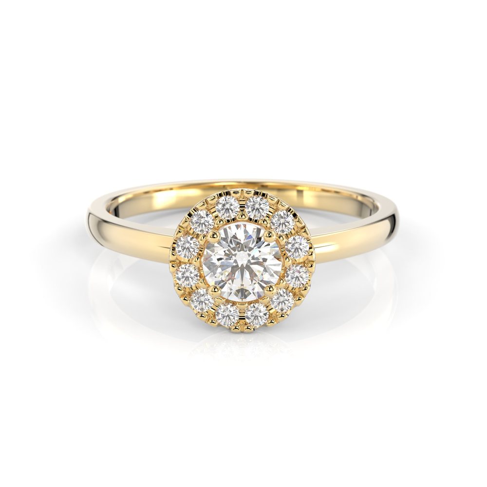 Festive Isabella 0,42 ct timanttisormus keltakulta 594-042 – tuotekuva 2