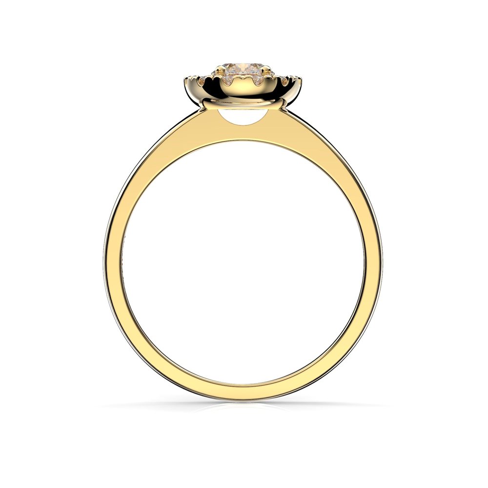 Festive Isabella 0,42 ct timanttisormus keltakulta 594-042 – tuotekuva 3