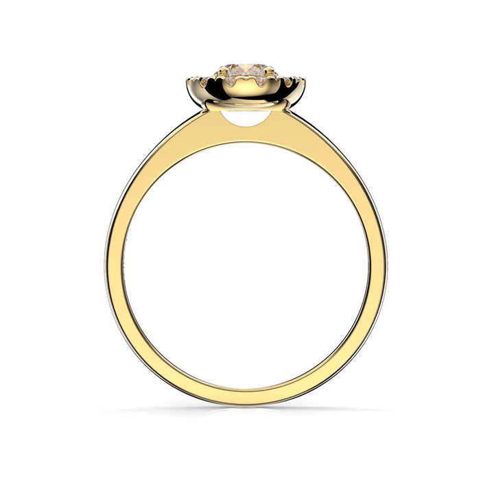 Festive Isabella 0,42 ct timanttisormus keltakulta 594-042 – tuotekuva 3