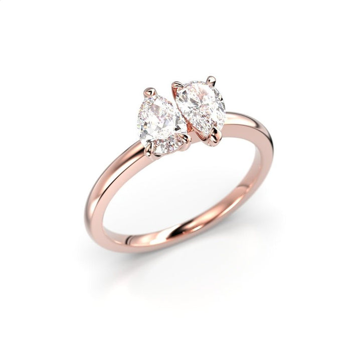 Festive Mila Petite 0,60 ct timanttisormus punakulta 791-060 – tuotekuva
