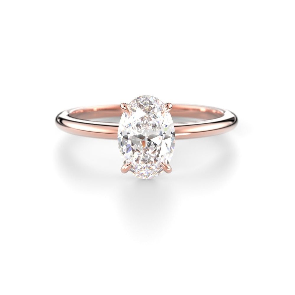Festive Selena Light 1,00 ct timanttisormus punakulta 784-100 – tuotekuva 2