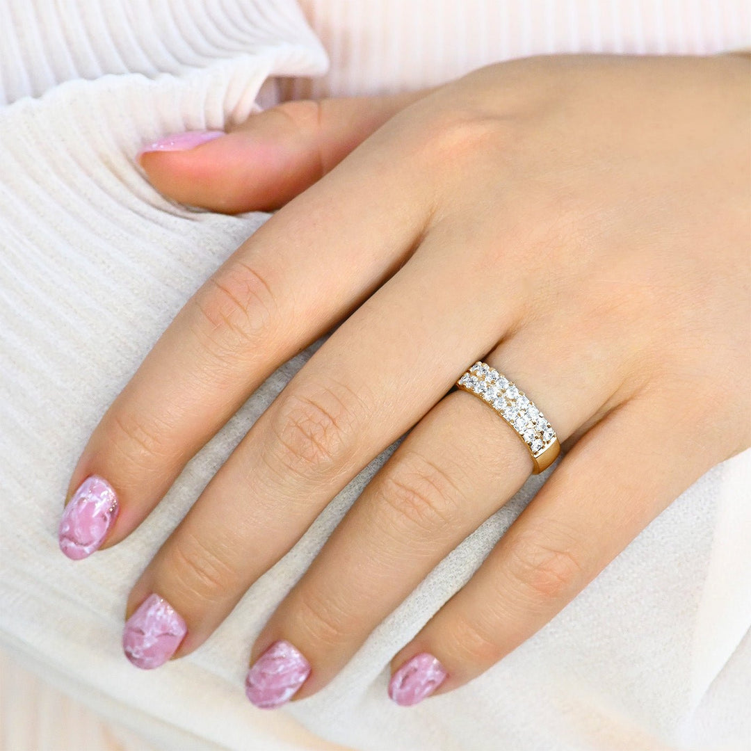 Timanttisormus Sophia Double 0,54 ct - 14k keltakulta