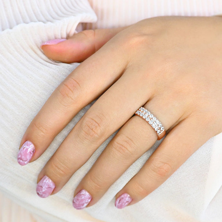 Timanttisormus Sophia Double 0,54 ct - 14k punakulta