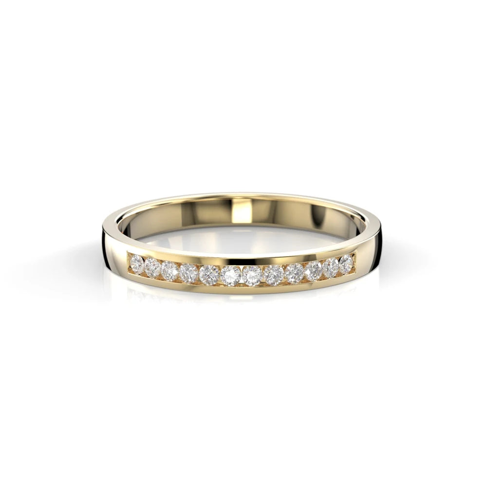 Festive Venice 0,12 ct timanttisormus keltakulta – tuotekuva 3